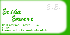 erika emmert business card